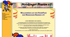 Desktop Screenshot of menkinger-narren.de